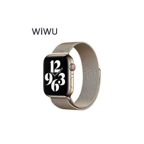Pulseira Wiwu Minalo Aço Inoxidável 42-44MM Dourado