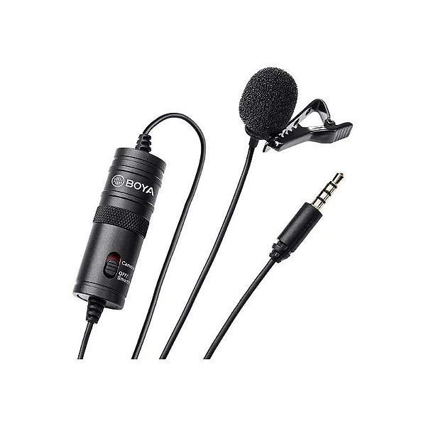 Microfone Boya BY-M1 DSLR Lapela