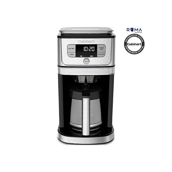 Cafeteira Cuisinart DGB-800NAS Digital Automática Premium com Moedor 12 Xícaras 110V