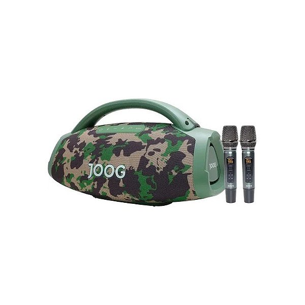 Caixa de Som Joog One Hifi JOF-01 com 2 Microfones + Controle 200W IP67 - Camuflado