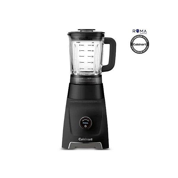 Liquidificador Cuisinart BL-200BKC Hurricane Digital 5 Vel 6 Funções 1.4L Jarra Vidro 110V Preto