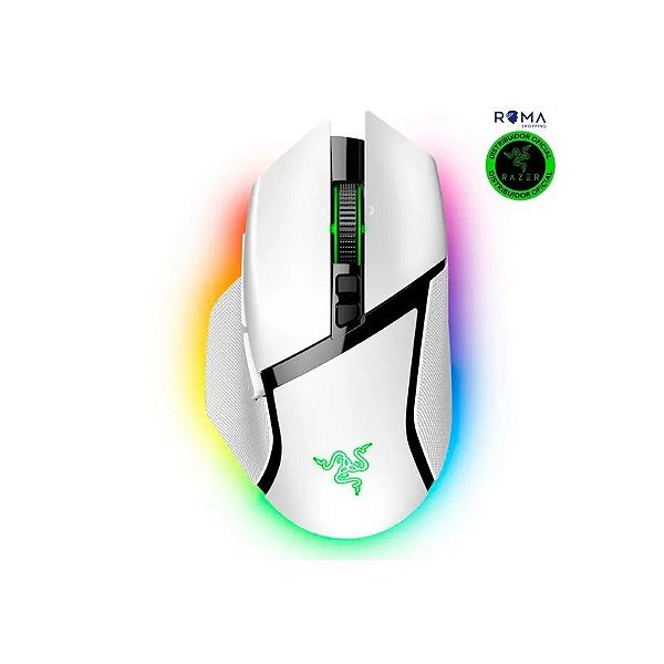 Mouse Gamer Razer Basilisk V3 Pro 30.000 DPI Sem Fio Branco - RZ01-04620200-R3U1