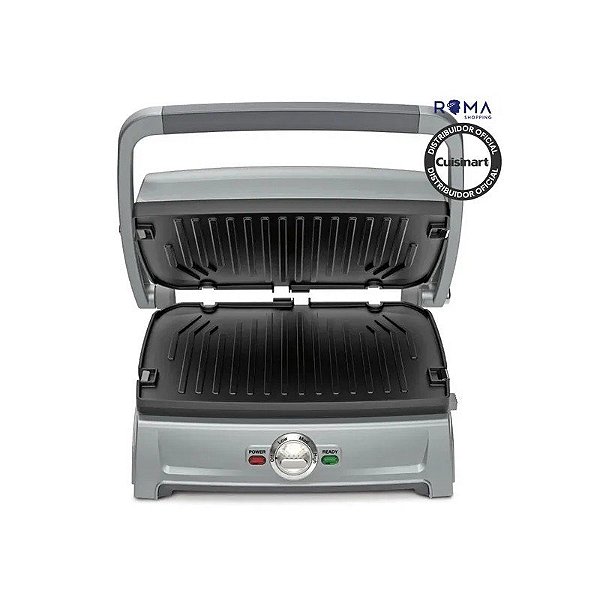 Chapa Sanduicheira Cuisinart GR102AL Multifunção 5 em 1 1400W 110V Prata