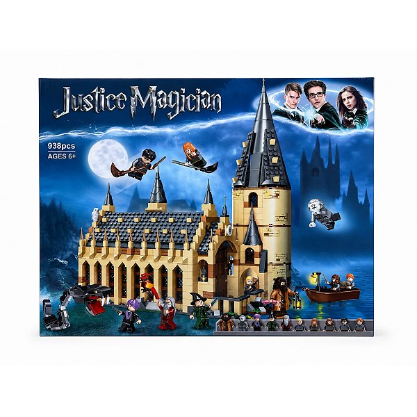Mini Blocos De Montar Castelo Escola de Magia - 938 peças