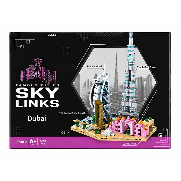 Mini Blocos De Montar Grandes Cidades Dubai - 593 Peças