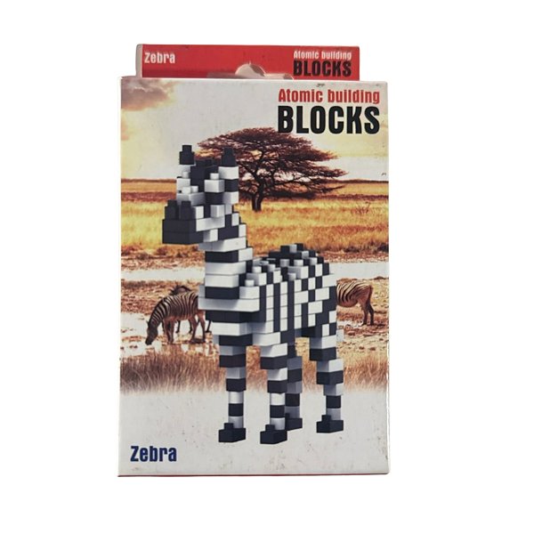 Mini Blocos De Montar Para Encaixar Com 185 Peças (ZEBRA)