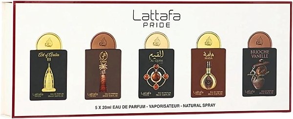 Kit Miniaturas 5x20ml Lattafa Pride EDP Nº4