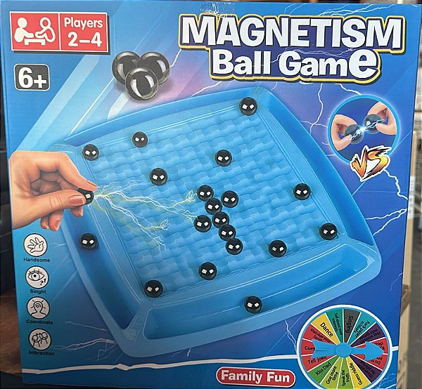 Jogo De Tabuleiro Magnético Infantil Estratégia Com Bolinhas