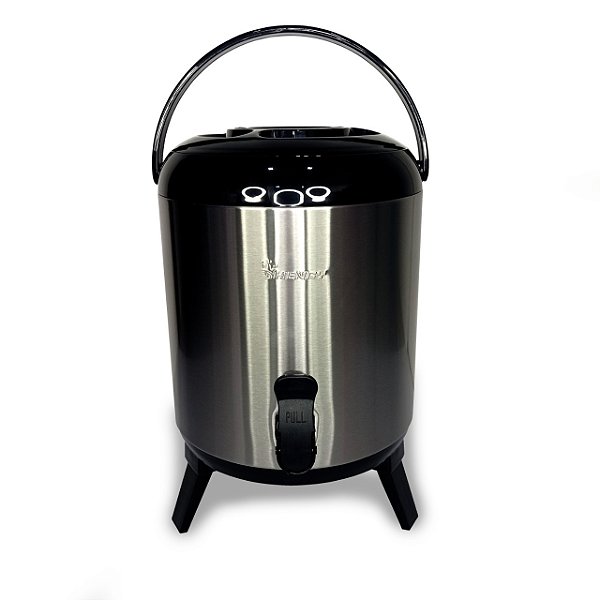 Botijão Termico Para Bebidas Inox  7,7Litros Preto Henay