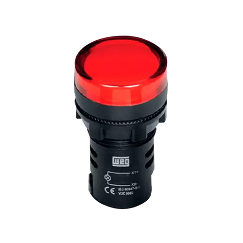 Sinaleiro CEW-SM1-D23 Monobloco Vermelho 22 mm de Resina Termoplastica 220V 50/60Hz-C