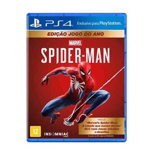 Jogo Marvel's Spider-Man GOTY PS4 Mídia Física Original (Lacrado)