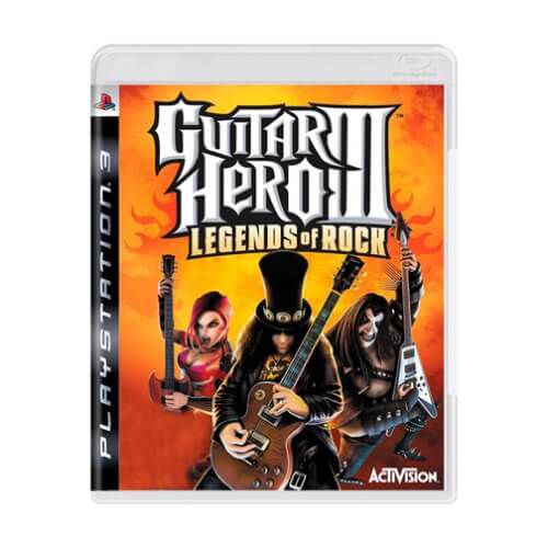 Jogo Guitar Hero III Legends of Rock PS3 Mídia Física Original (Seminovo)