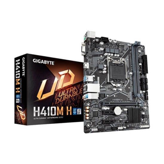 Placa Mãe LGA 1200 Gigabyte H410M H Intel DDR4 Nvme Vga hdmi