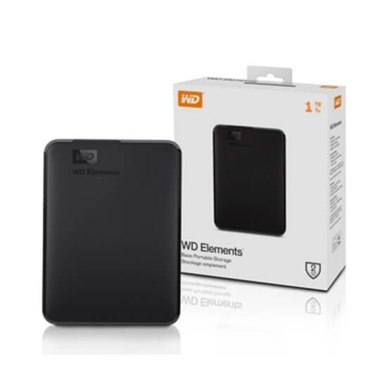 HD Externo 1TB 3.0 Western Digital WD Elements