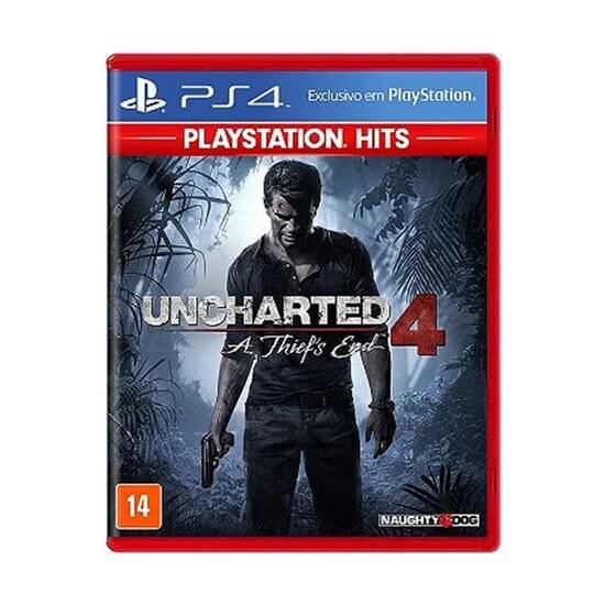 Jogo Uncharted 4 Hits PS4 Mídia Física Original (Lacrado)