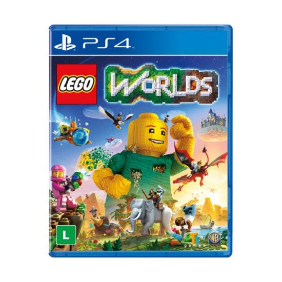 Jogo LEGO Worlds PS4 Mídia Física Original (Seminovo)