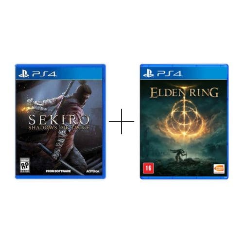 Combo Jogo Elden Ring + Sekiro Shadows Die Twice PS4 (Seminovo)