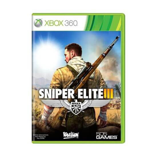 Jogo Sniper Elite III Xbox 360 Físico Original (Seminovo)