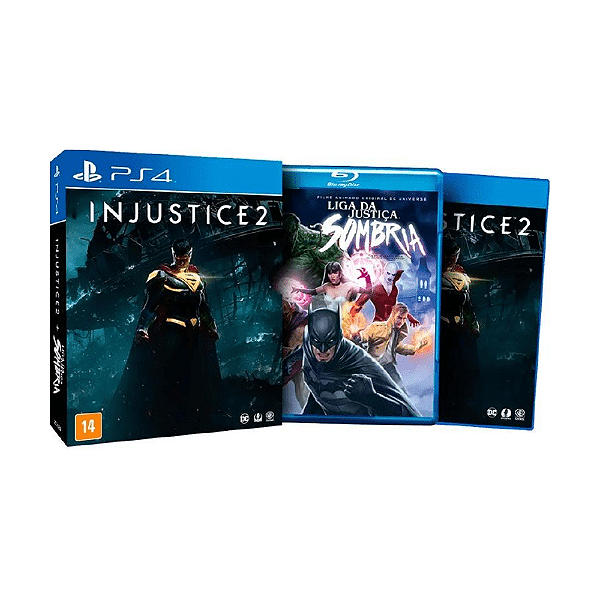 Jogo Injustice 2 + Filme Liga da Justiça Somb. PS4 Seminovo