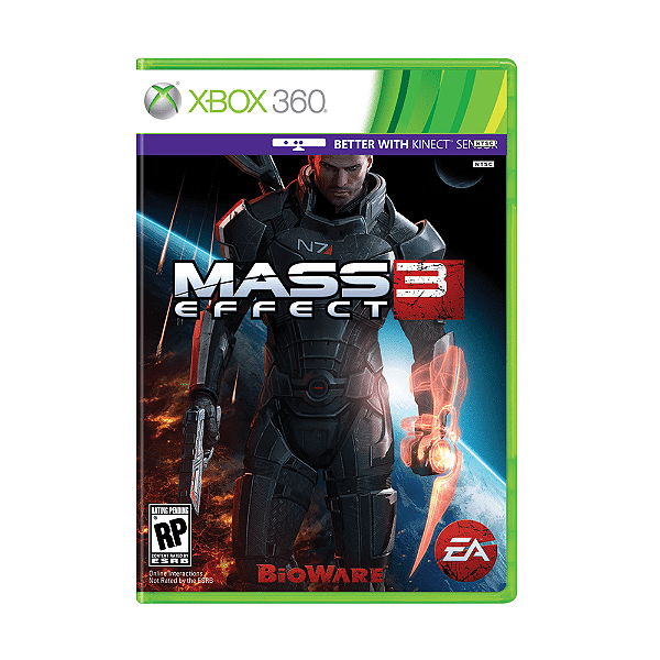 Jogo Mass Effect 3 Xbox 360 Mídia Física Original (Seminovo)