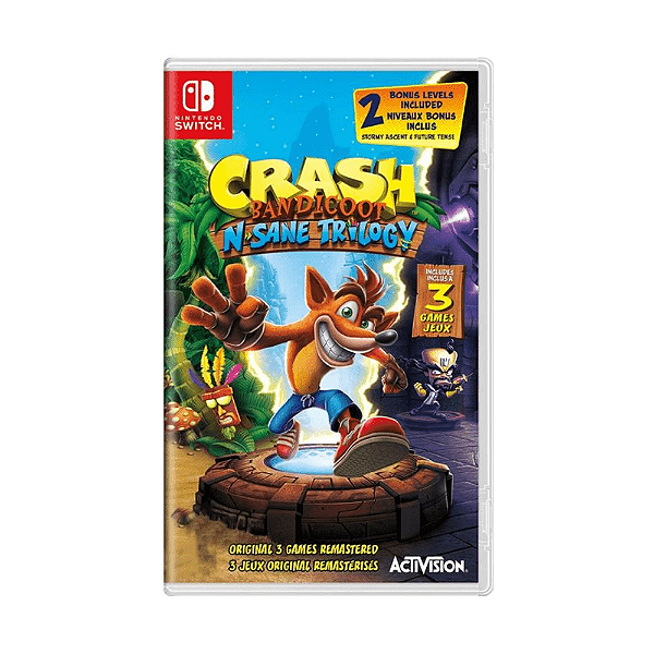 Jogo Crash Bandicoot N'Sane Trilogy Nintendo Switch Físico