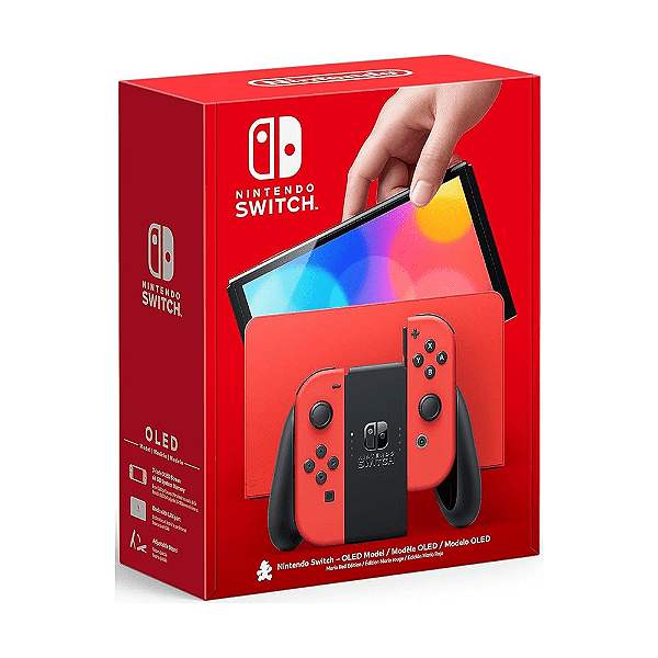 Console Nintendo Switch OLED Edição Mário Vermelho Seminovo