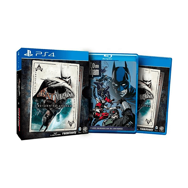 Jogo Batman Return Arkham Filme Assalto Arkham PS4 Seminovo