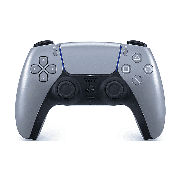 Controle sem fio DualSense Sterling Silver Sony PS5 Seminovo