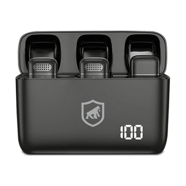 Microfone Lapela Sem Fio Tipo C Adaptador Lightning Gshield
