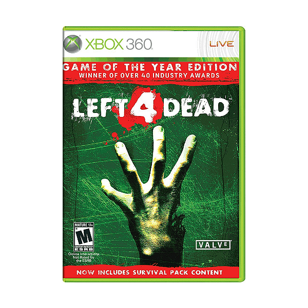 Jogo Left 4 Dead Xbox 360 Mídia Física Original (Seminovo)