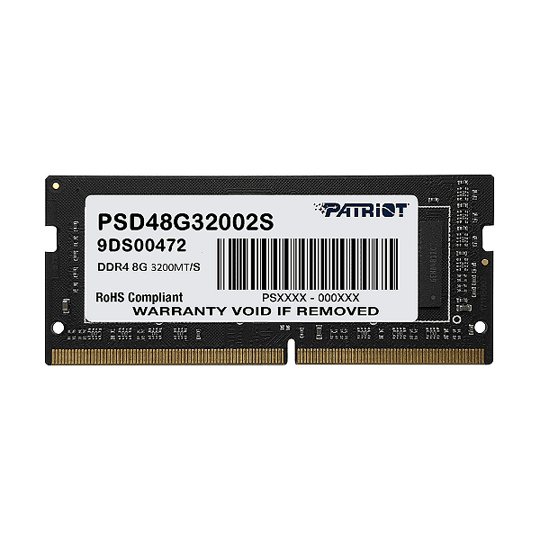Memória Ram DDR4 8GB 3200Mhz (Notebook) - Patriot SIGnature