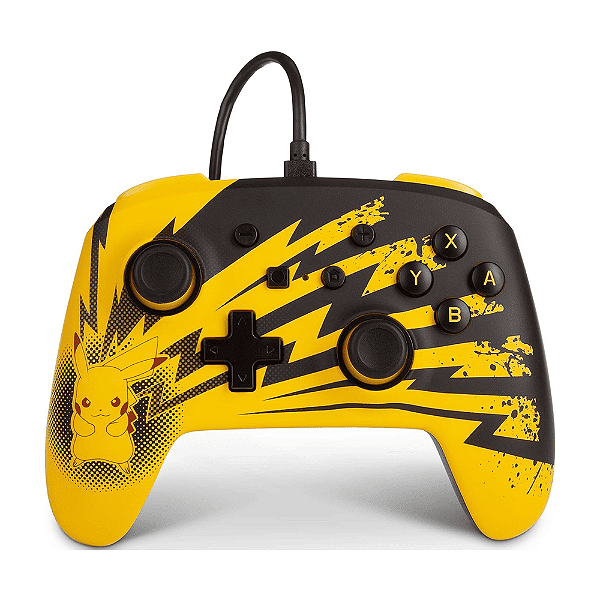 Controle com fio Nintendo Switch Pikachu PowerA Seminovo