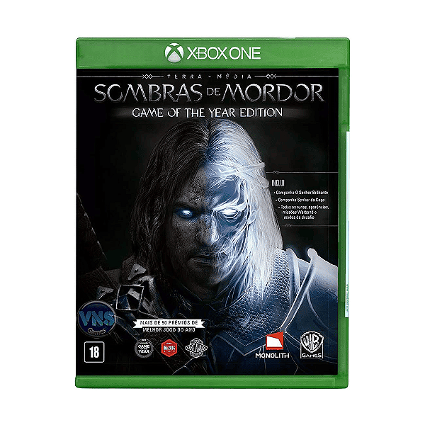 Jogo Sombras de Mordor GOTY Xbox One Mídia Física (Seminovo)