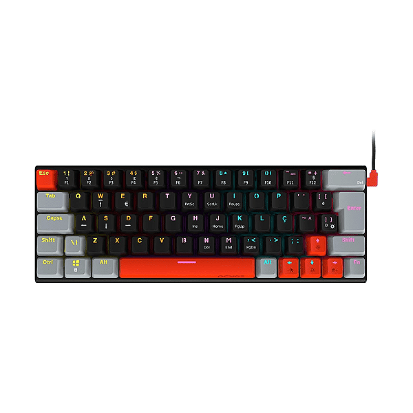 Teclado Gamer Mecanico RGB KuromoriI 60% Switch Blue - Pcyes