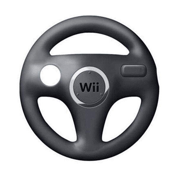 Volante para Nintendo Wii Preto (Seminovo)