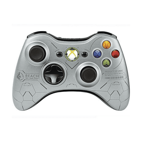 Controle Microsoft sem fio Xbox 360 Halo Reach Seminovo