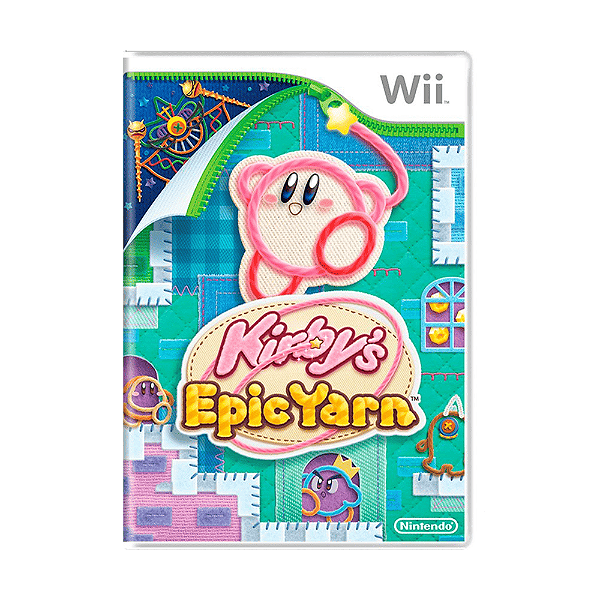 Jogo Kirby's Epic Yarn Nintendo Wii Físico Original Seminovo
