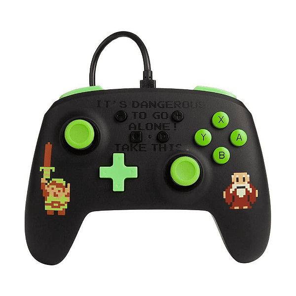 Controle com fio Nintendo Switch Retro Zelda PowerA Seminovo