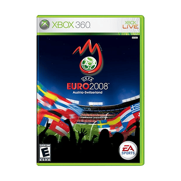 Jogo Uefa Euro 2008 Xbox 360 Mídia Física Original Seminovo