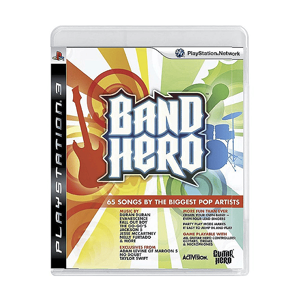 Jogo Band Hero PS3 Mídia Física Original (Seminovo)