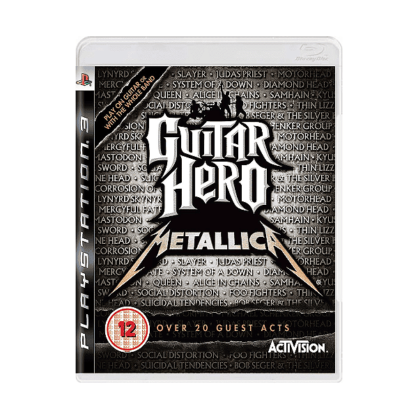Jogo Guitar Hero Metallica PS3 Físico Original Seminovo