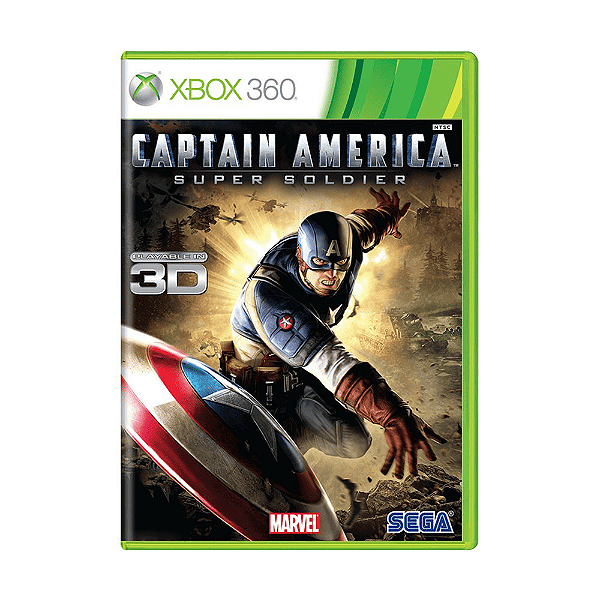 Jogo Capitão América Super Soldado Xbox 360 Físico Seminovo