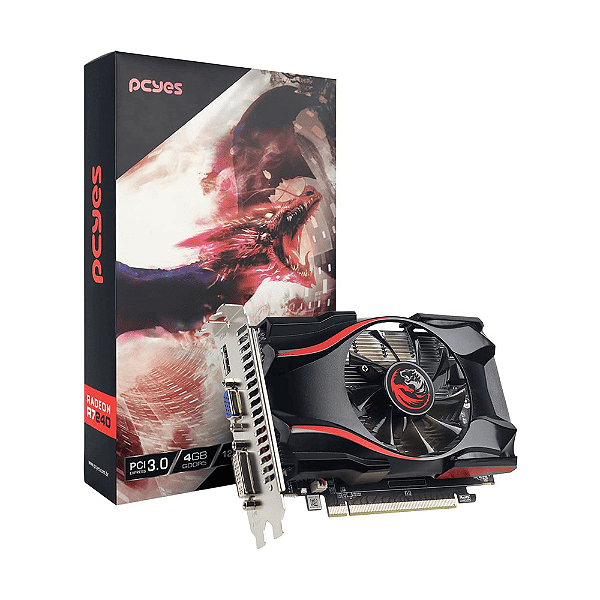 Placa de Vídeo AMD Radeon R7 240 GDDR5 4GB Pcyes