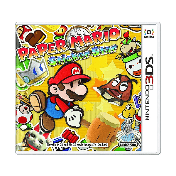 Jogo Paper Mario Sticker Star Nintendo 3DS Fisico (Seminovo)
