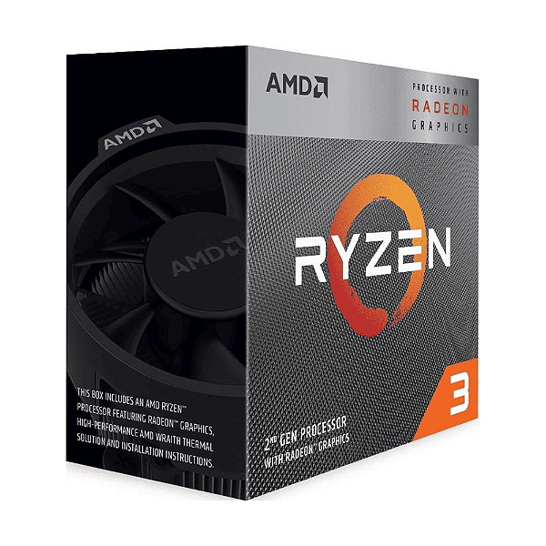 Processador AMD Ryzen 3 3200G 4-Core, 4-Thread 3.6GHz