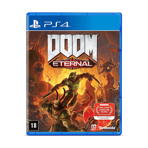 Jogo Doom Eternal PS4 Mídia Física Original (Seminovo)