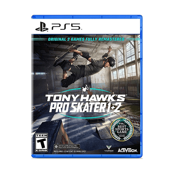 Jogo Tony Hawk's Pro Skaters 1+2 PS5 Físico Original Lacrado
