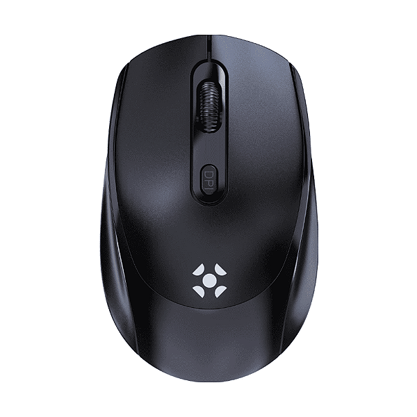 Mouse sem fio MW12 Preto - Fortrek