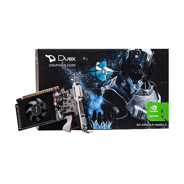 Placa de Vídeo NVIDIA GeForce GT 610 DDR3 1GB Duex