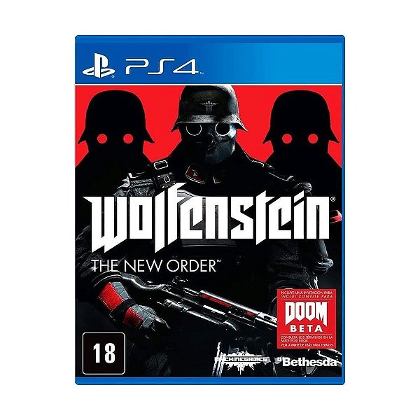 Jogo Wolfenstein The New Order PS4 Físico Original Seminovo